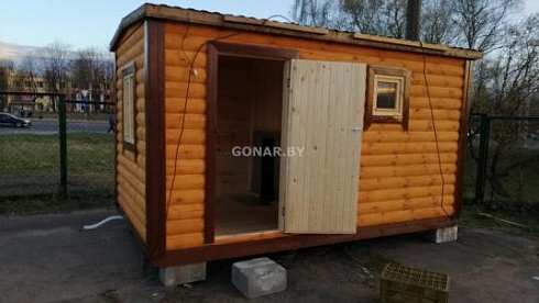 Компактная баня 2.3 на 4 для  дачи (две комнаты)  / Каркасная